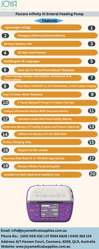 Flocare Infinity III Enteral Feeding Pump Joya Medical Supplies.jpg
