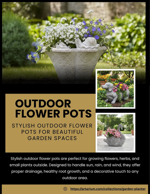 Durable Outdoor Flower Pots to Enhance Your Garden