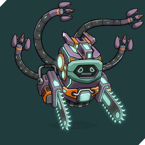 19173 dynamic metal snake arms barred flyby sad stache retro dual chainsaws.png