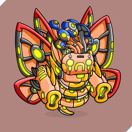 10742 bio radioactive butterfly coiled fungi top sad clown spikes dual fin shooters.png