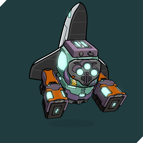 18719 dynamic space shuttle triple stacked toasting ocular trifecta tusked parallel pistols.png
