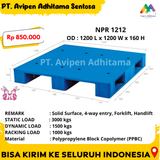 Pallet Plastik Solid Forklift Ready Type NPR 1212