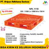 Pallet Plastik Logistik Gudang Type NPL 1110