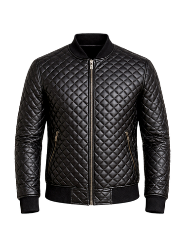 Men's Diamond Quilted Motorcycle Jacket bomber 2.png