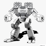 WildCat BattleMech NattyK Variant (BoTH) Black &amp; White