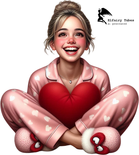 psp tube valentine pajamas001EF.png