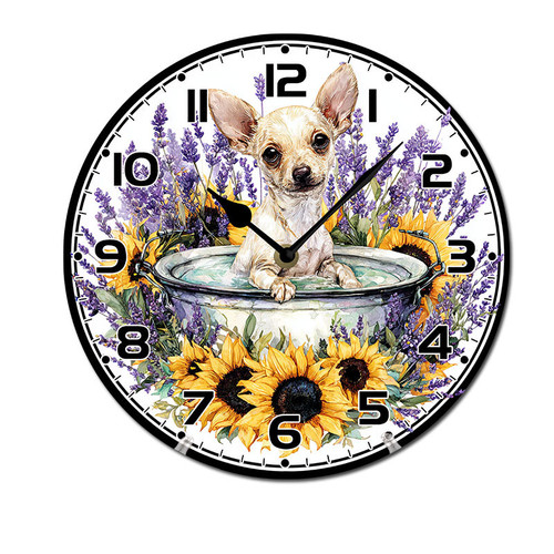 watercolor dog Lavender Sunflower in Bathtub 002 01.jpg