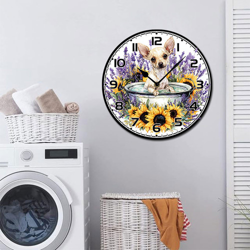 watercolor dog Lavender Sunflower in Bathtub 002 07.jpg