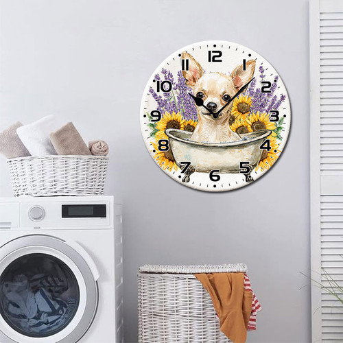 watercolor dog Lavender Sunflower in Bathtub 003 07.jpg