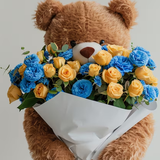 Flower Bouquet for New Baby Boy.png