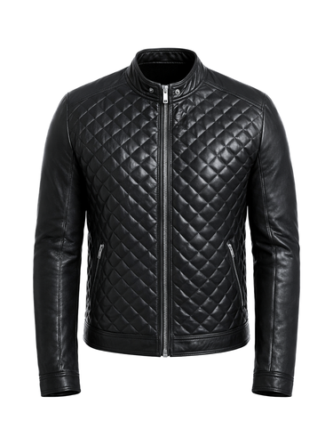 Men's Diamond Quilted Motorcycle Jacket biker 1.png