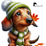 psp autumn dachshun002EF