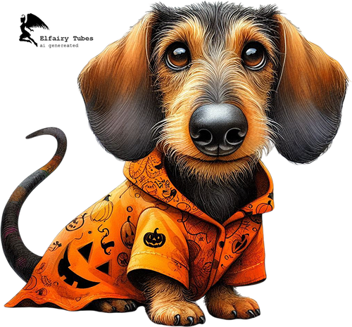 psp tube halloween dachshund001EF.png