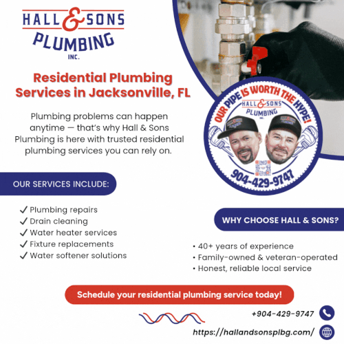Residential Plumbing Services by Hall & Sons Plumbing.gif