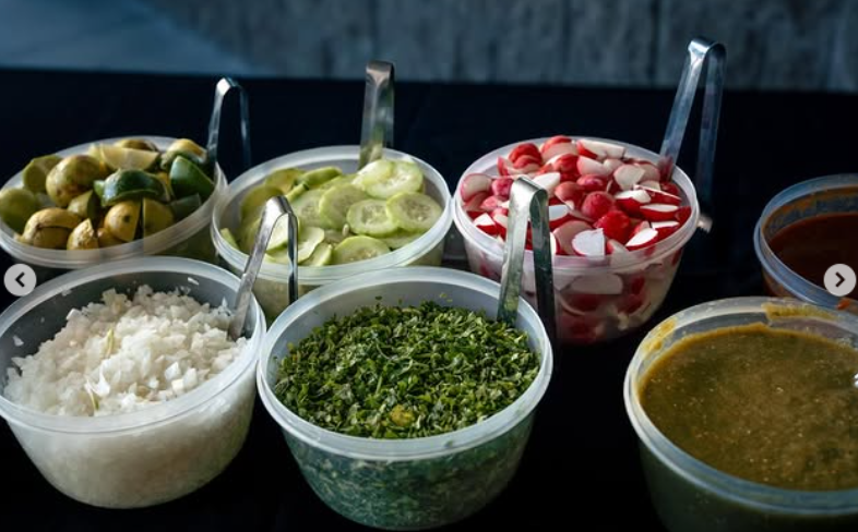 Variety of fresh homemade salsas