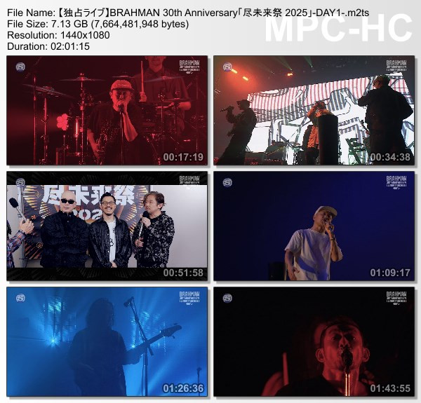 [TV-Variety] BRAHMAN 30th Anniversary「尽未来祭 2025」-DAY1- (SSTV 2026.01.29)