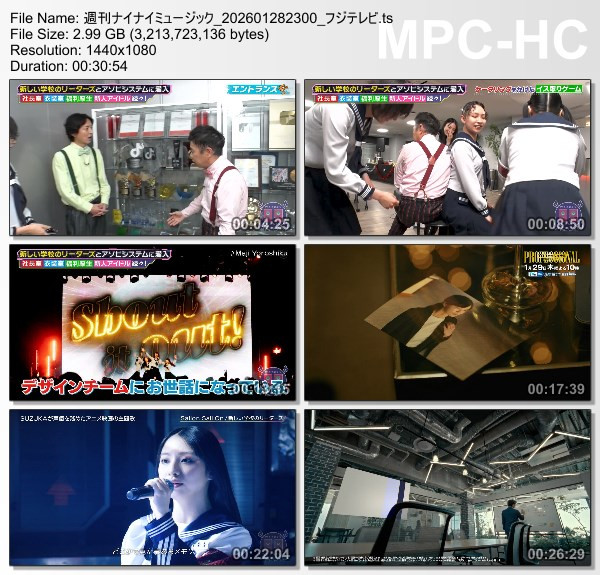 [TV-Variety] 週刊ナイナイミュージック – 2026.01.28