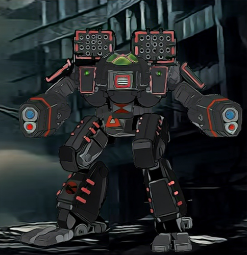 WildCat BattleMech NattyK Variant (BoTH) Black Widows livery