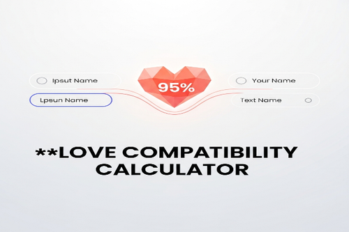 love calculator enter two names to see your compatibility score