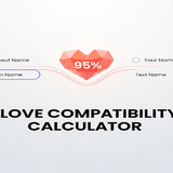 love calculator enter two names to see your compatibility score