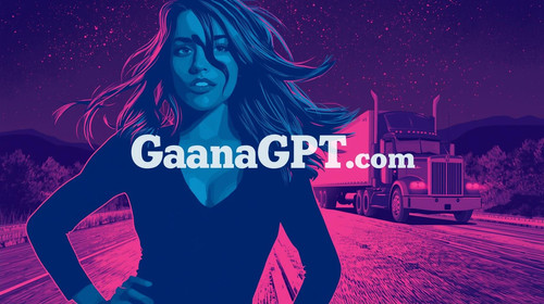 10. Sexy pop rap girl with flowing hair, lavender lit expressway, GaanaGPT truck — apply #8376bf ove.jpg