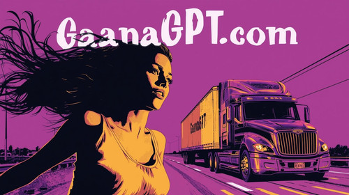 10. Sexy pop rap girl with flowing hair, lavender lit expressway, GaanaGPT truck — apply #8376bf ove.jpg