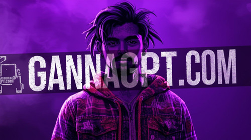 Lavender lit street rap character in Indian pop comic style, GaanaGPT truck — #8376bf overlay over f.jpg