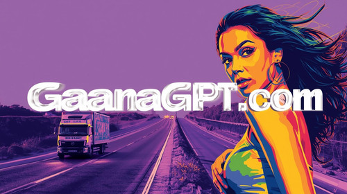 10. Sexy pop rap girl with flowing hair, lavender lit expressway, GaanaGPT truck — apply #8376bf ove.jpg