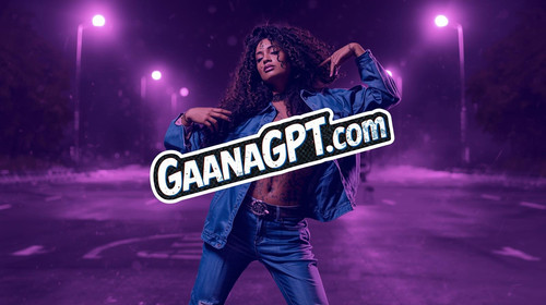 5. Sexy Indian rap queen posing under lavender streetlights, truck with GaanaGPT branding — full fig.jpg