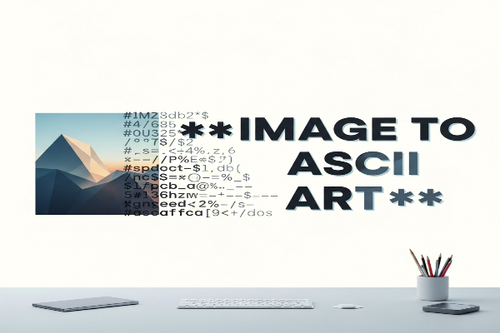 image to text ascii tool upload an image to convert its pixels into an ascii art representation