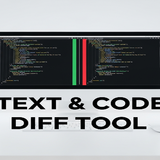 text difference and comparison utility compare two blocks of text or code to visualize additions and