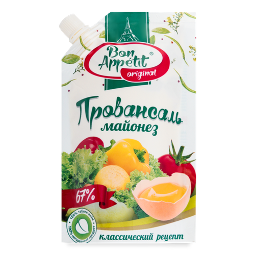 4870144749259 236886 МАЙОНЕЗ BON APPETIT ПРОВАНСАЛЬ 67% 190ГР Д П.png