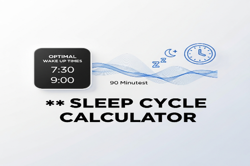 sleep cycle calculator calculate optimal times based on 90 minute sleep cycles for a refreshed wake 
