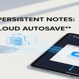 persistent notes saver your note is automatically saved in real time to a secure cloud database fire