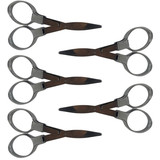 Tesoura de Metal Dobravél Prata Kit C5 Unidades 5088 (3)