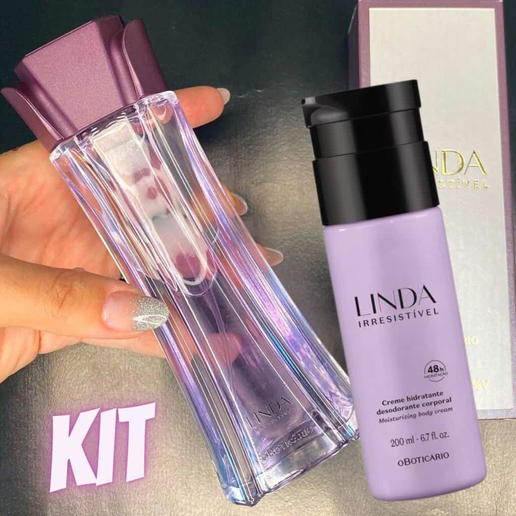 Combo Presente Linda Irresistível: Desodorante Colônia 100ml + Desodorante Hidratante 200ml + Caixa Presenteável