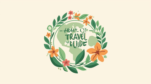 create catchy image for Home Of Eco Travel Guide insert travel, leafs and flowers icon2.jpg