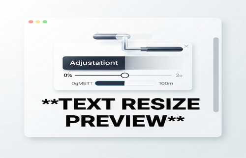 resize text preview tool