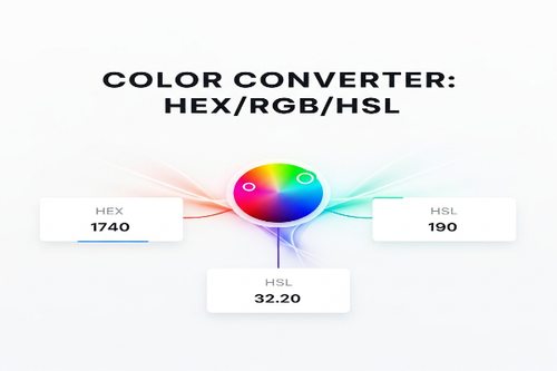 color converter hex rgb hsl convert and visualize colors across different formats