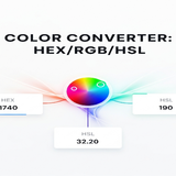 color converter hex rgb hsl convert and visualize colors across different formats