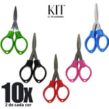 Tesoura de Plastico Dobrável Kit C10 unidades 5638 (6)