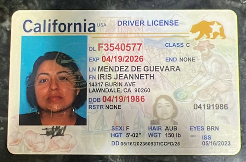 Iris Mendez license image.jpg