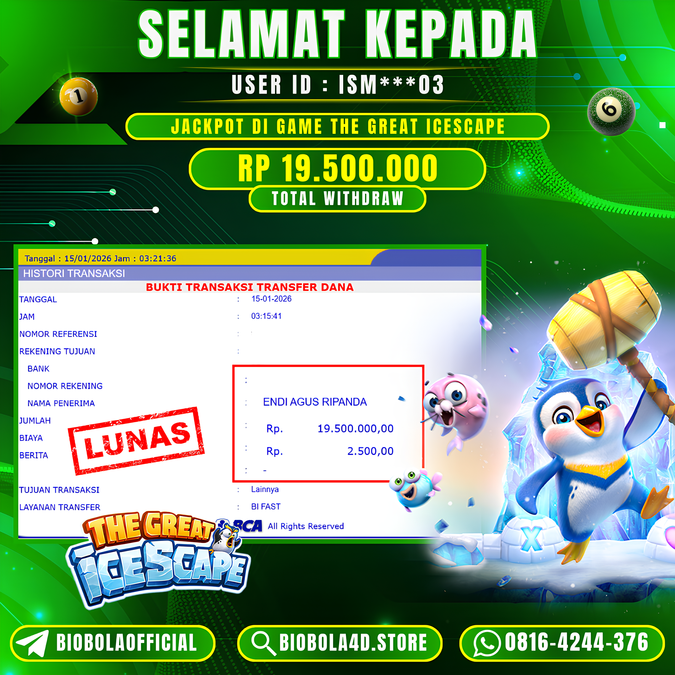 JP The Great Icescape 19 JT DI BAYAR LUNAS !!