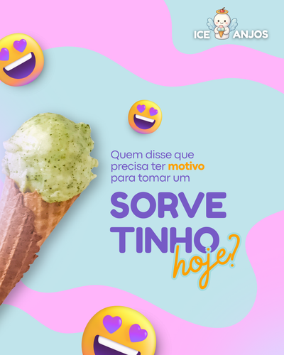 Instagram Post Sorveteria Simples Roxo e Verde .png