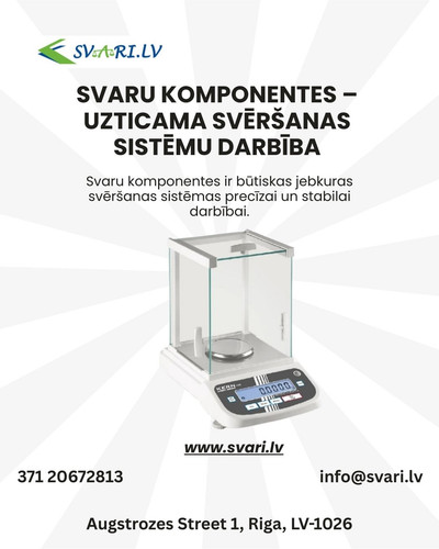 Svaru komponentes ir būtiskas jebkuras svēršanas sistēmas precīzai un stabilai darbībai..jpg