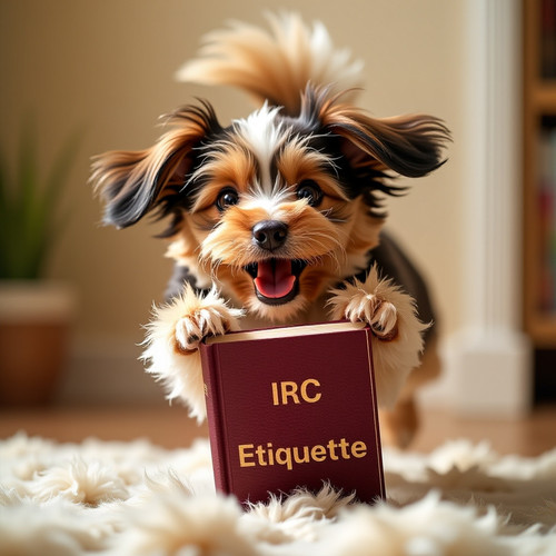 A close up of Bella the bouncy dog mid air her fluffy tail wagging wildly as she knocks over a singl.jpg