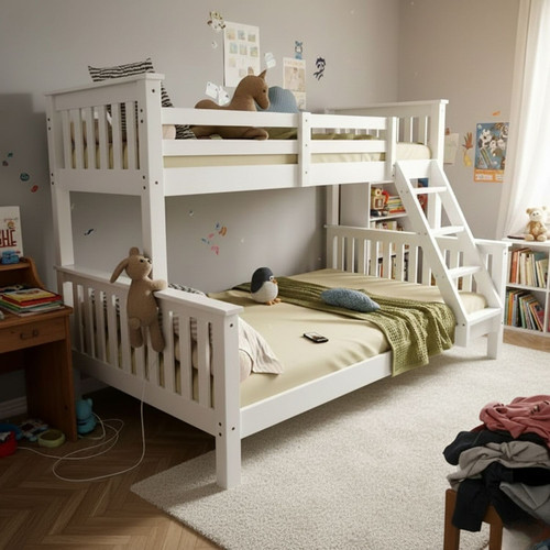 A Sturdy Wooden Triple Bunk Bed for Our Aspiring Pirates.jpg