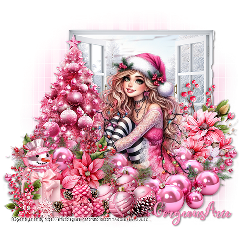 Gorgeous Arie Pink Wishes AI tag