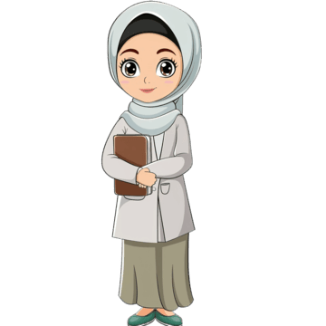 pngtree cute female muslim teacher cartoon character png image 12709734.png