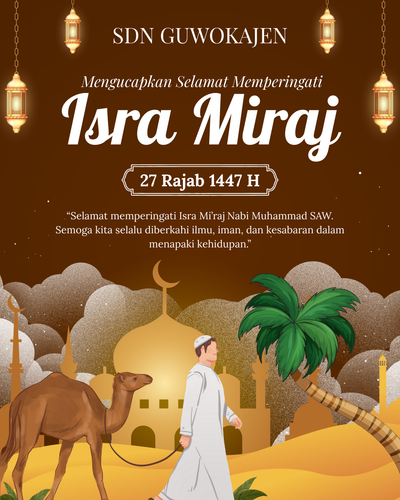 Cokelat Ilustrasi Ucapan Sealamat Memperingati Isra Miraj Konten Instagram.png